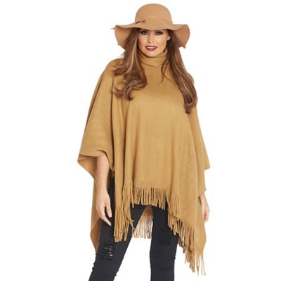 Jessica Wright for Sistaglam Camel 'Samia' soft fabric poncho